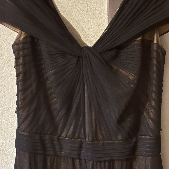 Tadashi Shoji Tulle Twist Black Gown - Picture 7 of 11